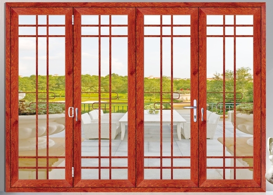 Gelbe große gleitende Terrassentüren/große Glasschiebetüren für Häuser