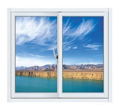 Blaues einzelnes Ersatz-Schieber-Aluminiumfenster-reflektierender Glasentwurf ISO9001/CER