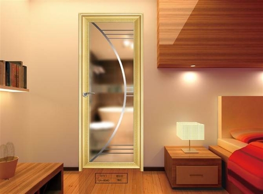 Toilette, Küchen-Glasaluminiumtüren/dekorative doppelte Glastüren